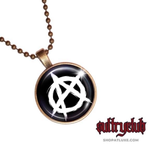 Anarchy Symbol Necklace (Several Styles) - Picture 9 of 16
